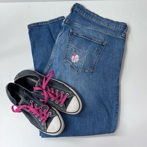 Embellished Gap Real Straight Denim